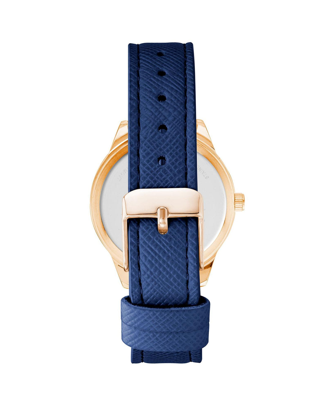 Rose Gold Analog Fashion Watch with Rhinestone Facing One Size Women-Women&