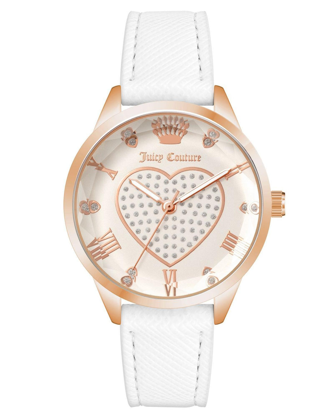 Rose Gold Analog Quartz Fashion Watch with Rhine Stone Facing One Size Women-Women&