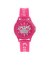 Pink Analog Quartz Watch with Rhine Stone Facing and Pin Buckle Closure One Size Women-Women&