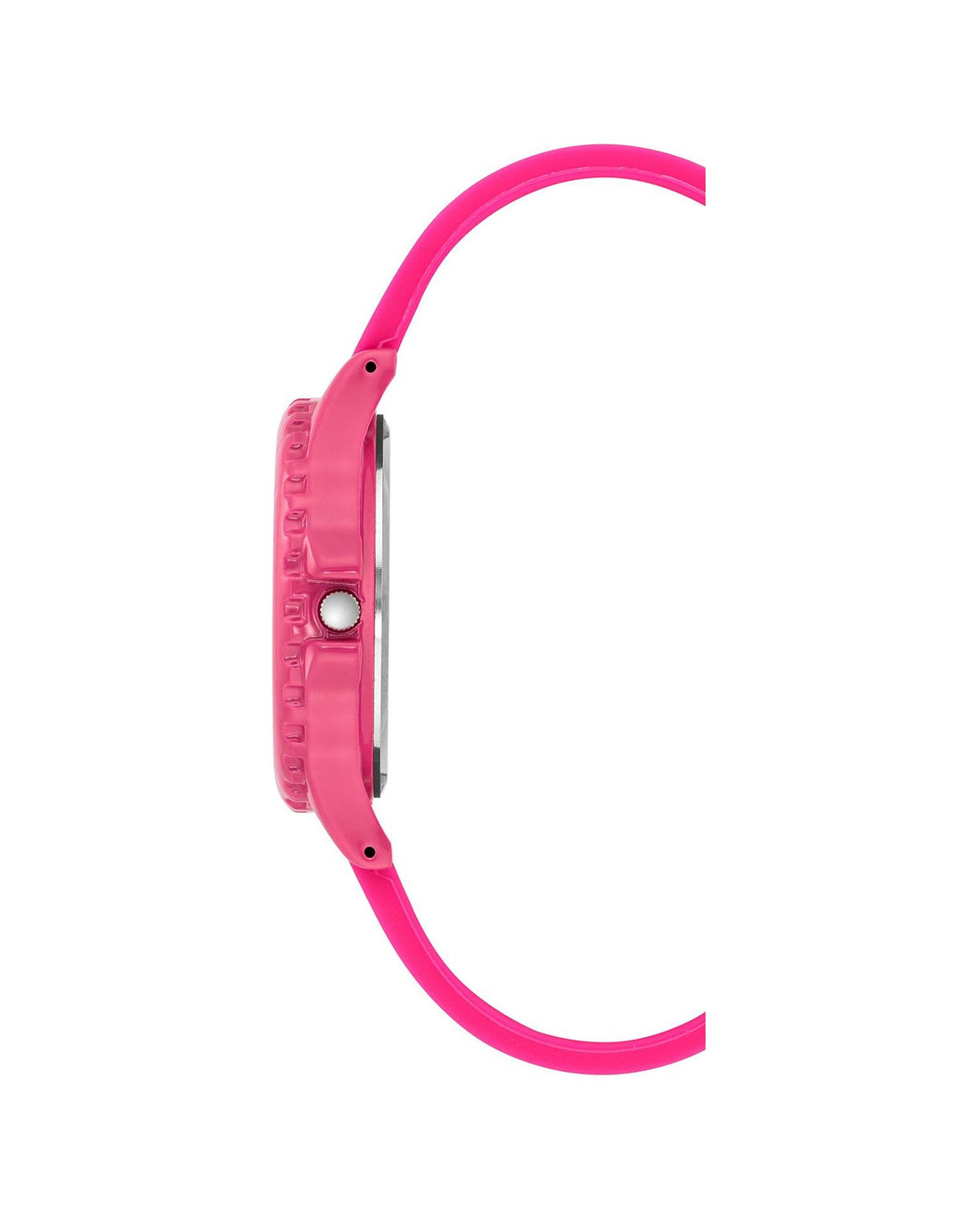 Pink Analog Quartz Watch with Rhine Stone Facing and Pin Buckle Closure One Size Women-Women&
