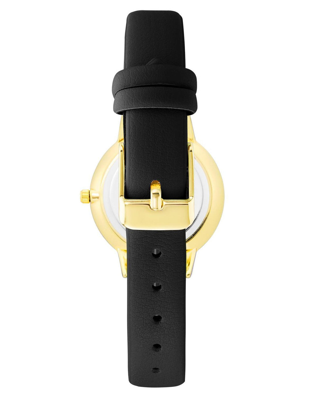 Gold Fashion Analog Womens Watch with Quartz Movement and Leatherette Strap One Size Women-Women&