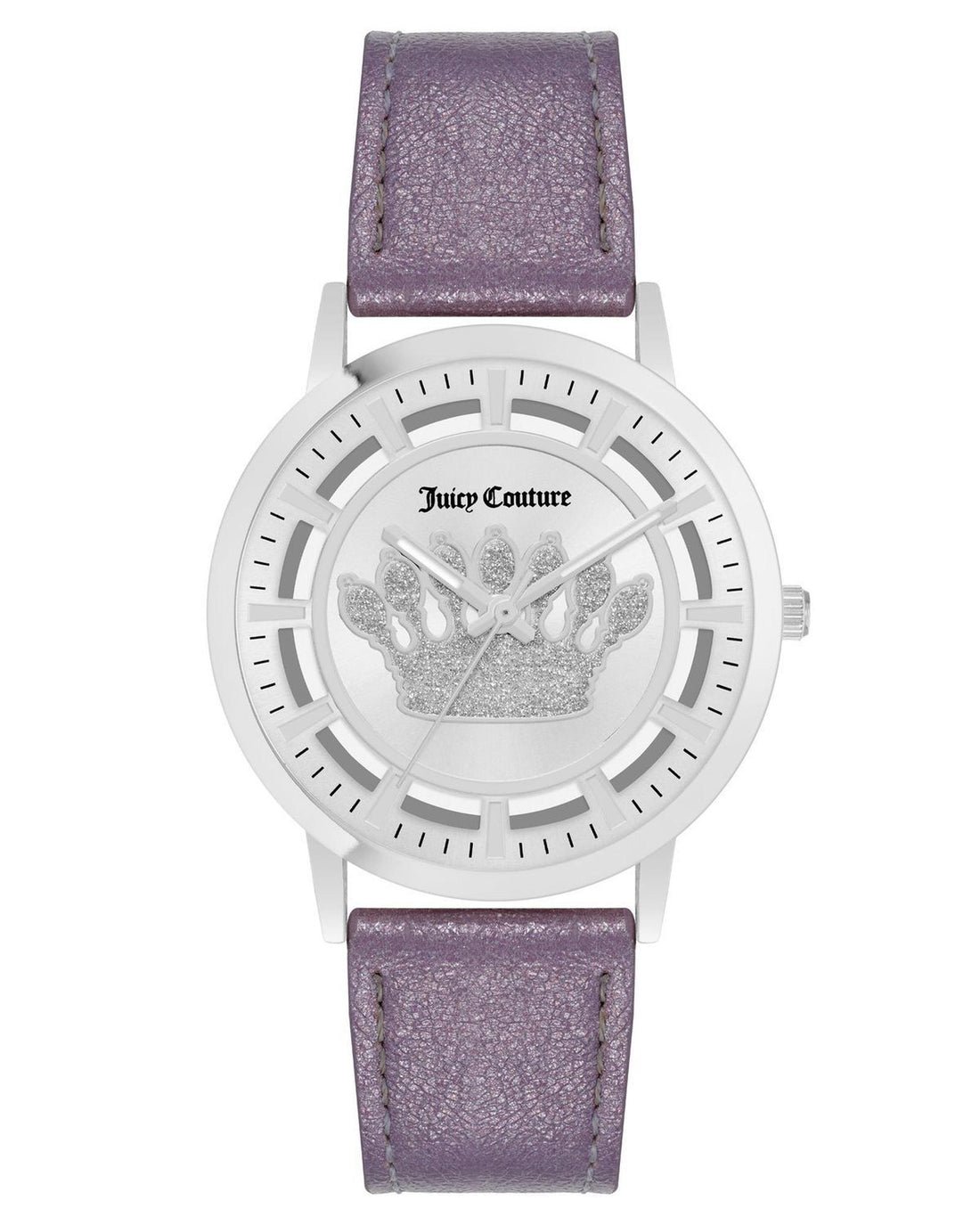 Silver Rhinestone Fashion Watch with Analog Display One Size Women-Women&