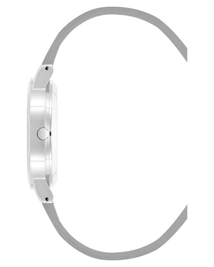Silver Fashion Womens Analog Quartz Watch with Pin Buckle Closure One Size Women-Women&