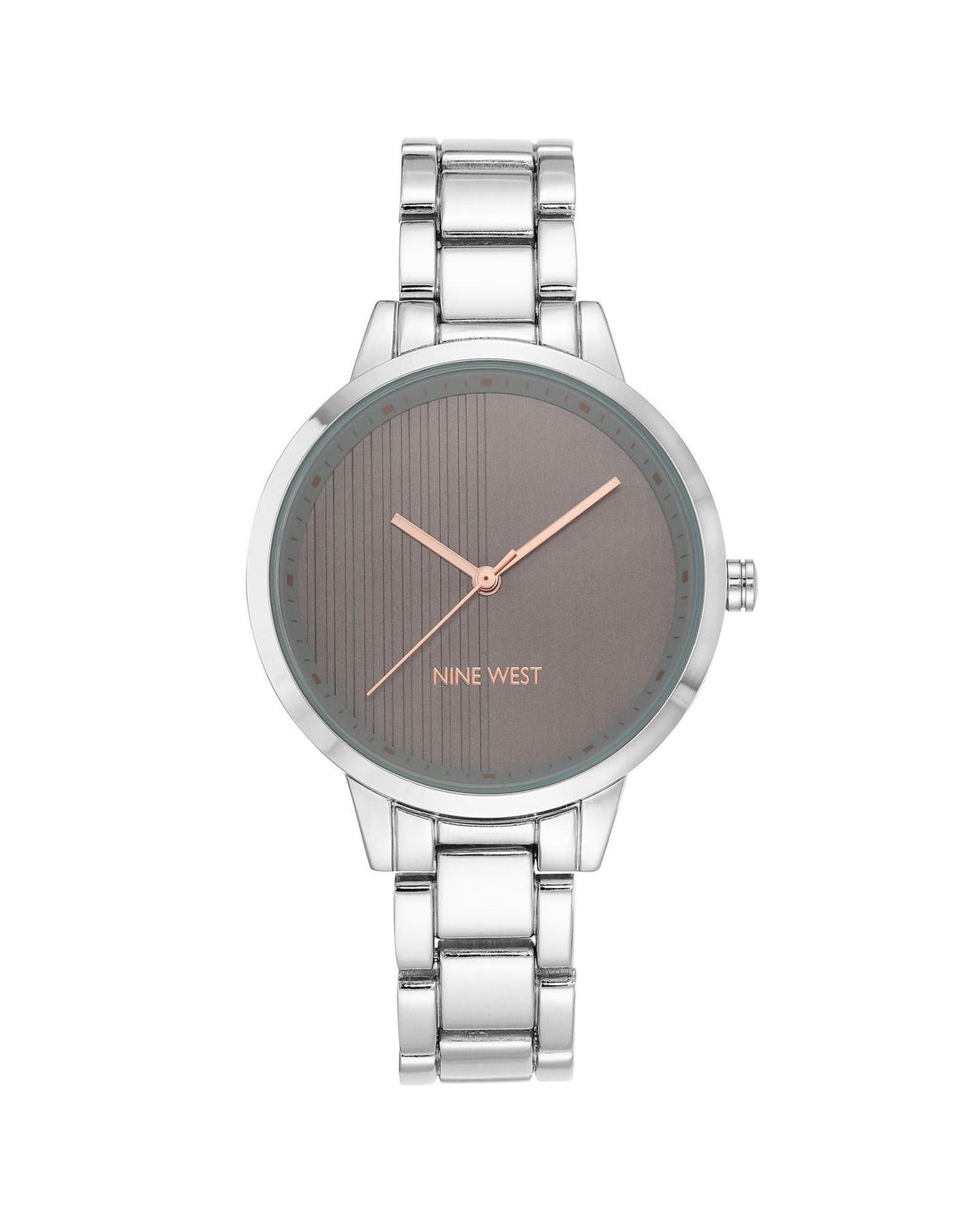 Silver Fashion Quartz Watch with Folding Clasp One Size Women-Women&