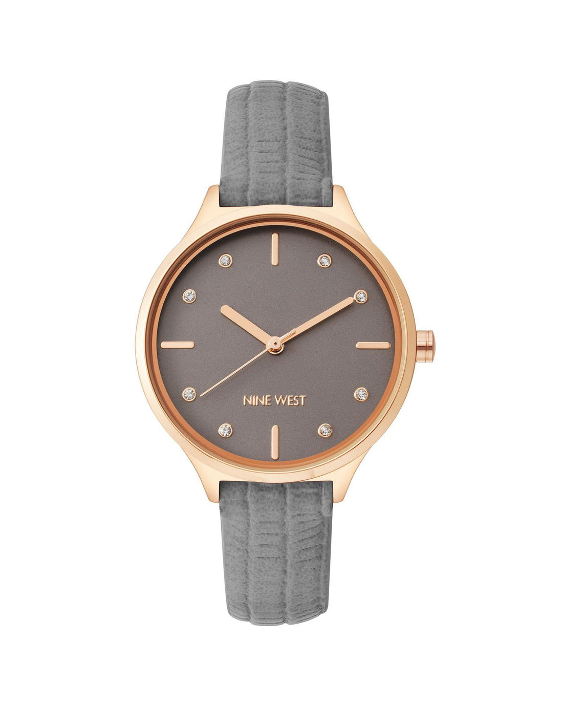 Rose Gold Analog Fashion Watch with Rhine Stone Facing One Size Women-Women&