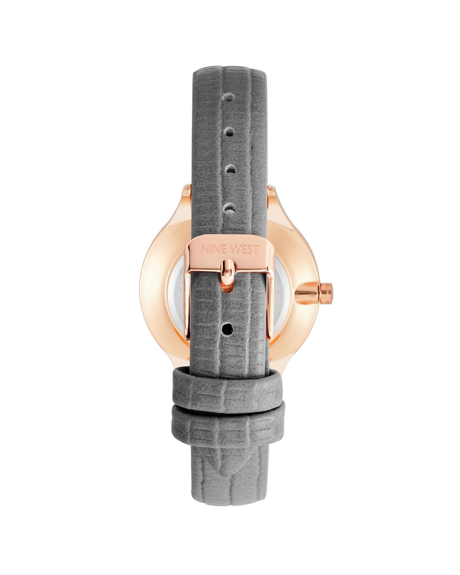 Rose Gold Analog Fashion Watch with Rhine Stone Facing One Size Women-Women&