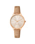 Rose Gold Fashion Analog Watch with Rhine Stone Facing One Size Women-Women&