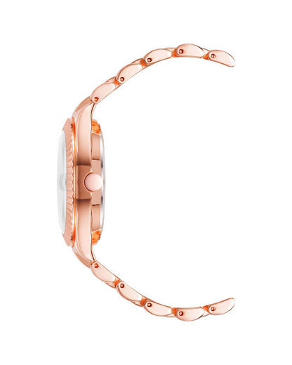 Rose Gold Fashion Quartz Watch One Size Women-Women&