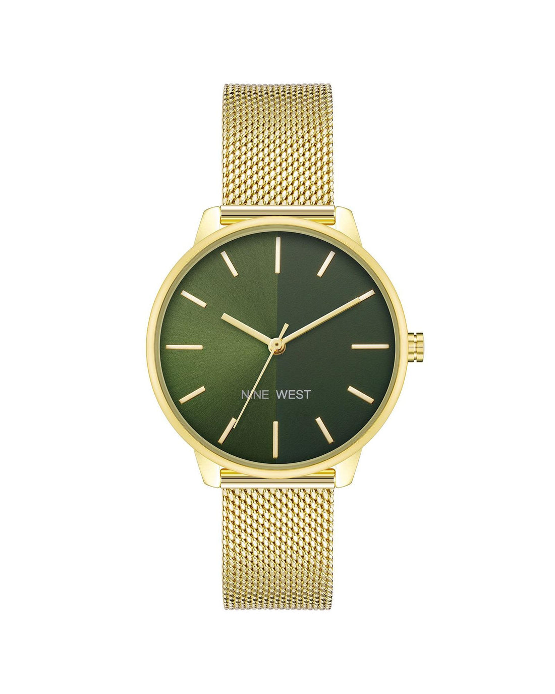 Gold Bangle Quartz Watch with Stainless Steel Mesh Wristband One Size Women-Women&