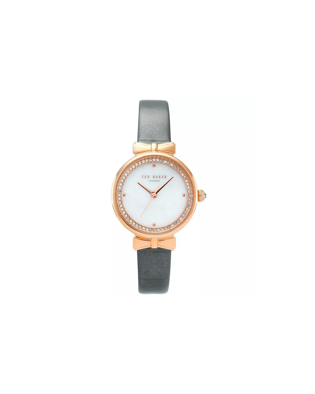 Rose Gold Analog Fashion Watch with Rhine Stone Facing One Size Women-Women&