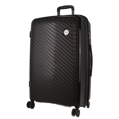 Milleni Hardshell Checked Luggage Bag Travel Suitcase 75cm (124L) - Black-Home &amp; Garden &gt; Travel-PEROZ Accessories
