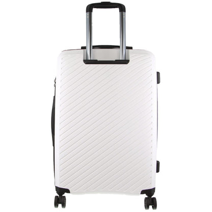 Milleni Hardshell Checked Luggage Bag Travel Suitcase 75cm (124L) - White-Home &amp; Garden &gt; Travel-PEROZ Accessories