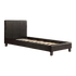 Single PU Leather Bed Frame Black-Furniture > Bedroom-PEROZ Accessories