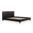 Double PU Leather Bed Frame Brown-Furniture > Bedroom-PEROZ Accessories