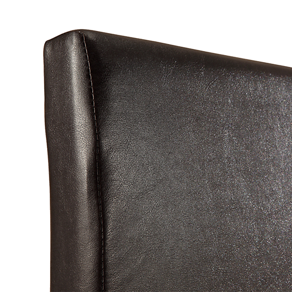 Queen PU Leather Bed Frame Brown-Bed Frames-PEROZ Accessories