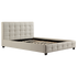 Double PU Leather Deluxe Bed Frame White-Furniture > Bedroom-PEROZ Accessories