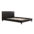 Queen PU Leather Bed Frame Black-Bed Frames-PEROZ Accessories
