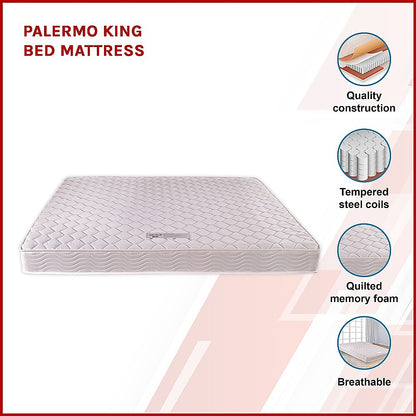 PALERMO King Bed Mattress-Furniture &gt; Mattresses-PEROZ Accessories