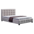 Linen Fabric Double Deluxe Bed Frame Beige-Furniture > Bedroom-PEROZ Accessories