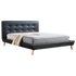 Queen PU Leather Deluxe Bed Frame Black-Furniture > Bedroom-PEROZ Accessories