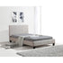 King Single Linen Fabric Bed Frame Beige-Furniture > Bedroom-PEROZ Accessories