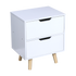 Wooden Bedside Table 2 Drawers Cabinet Storage Night Stand-Furniture > Office-PEROZ Accessories