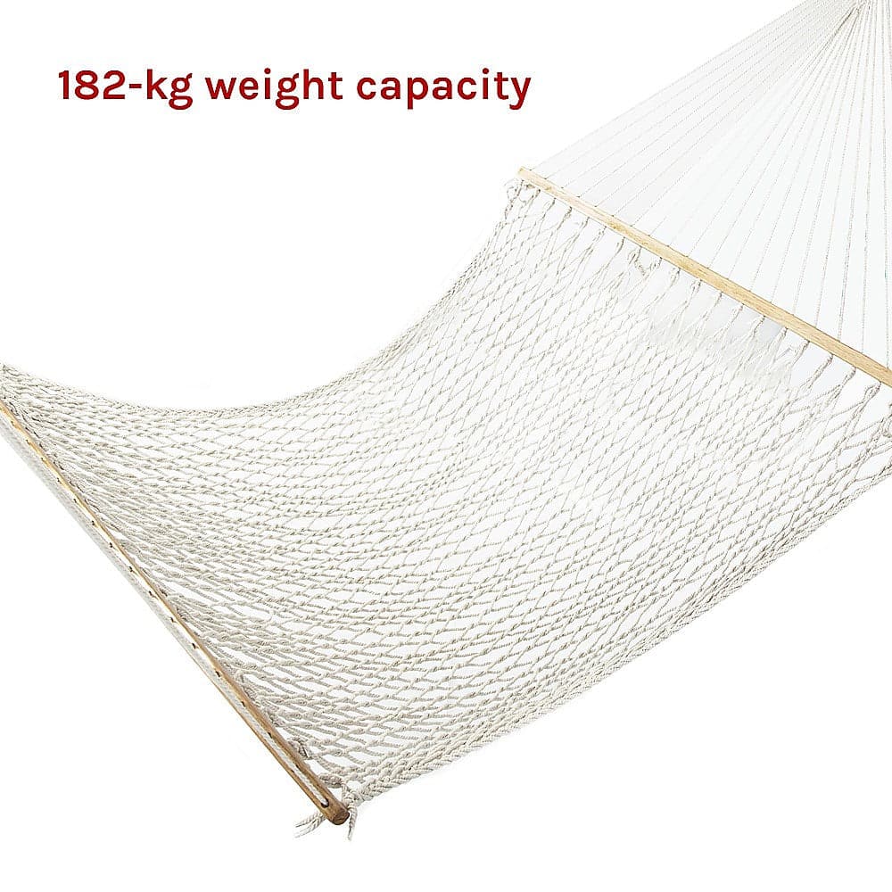 4m Traditional Cotton Rope Hammock with Hanging Hardware-Hammock-PEROZ Accessories