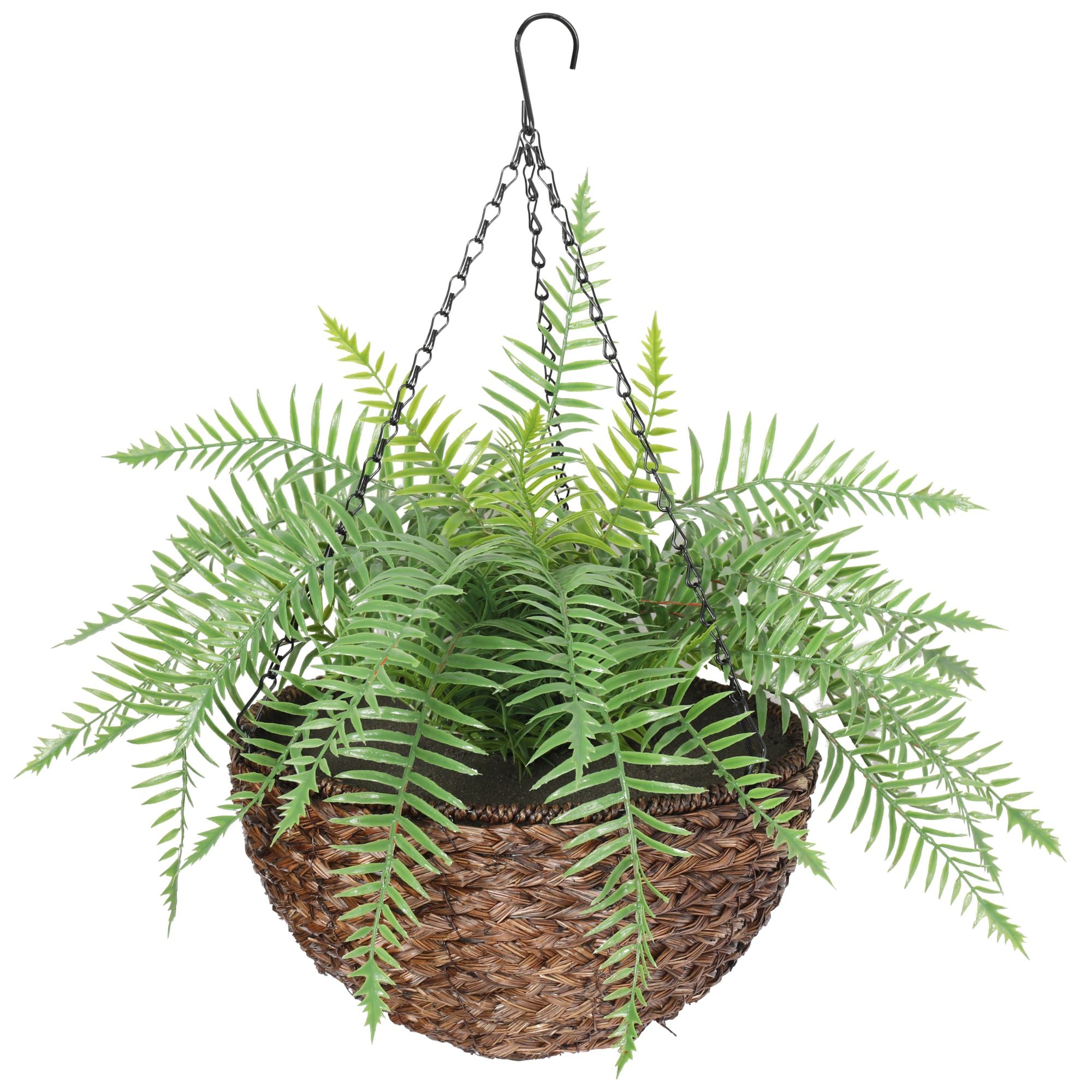 Large Artificial Hanging Basket (Fern Hanging Basket)-Home &amp; Garden &gt; Home &amp; Garden Others-PEROZ Accessories