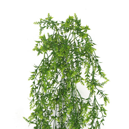 Artificial Dense Hanging Evergreen Plant (Two-Tone) UV Resistant 80cm-Home &amp; Garden &gt; Artificial Plants-PEROZ Accessories