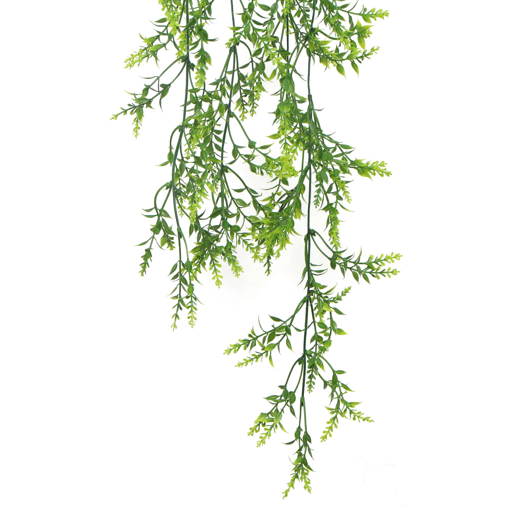 Artificial Dense Hanging Evergreen Plant (Two-Tone) UV Resistant 80cm-Home &amp; Garden &gt; Artificial Plants-PEROZ Accessories