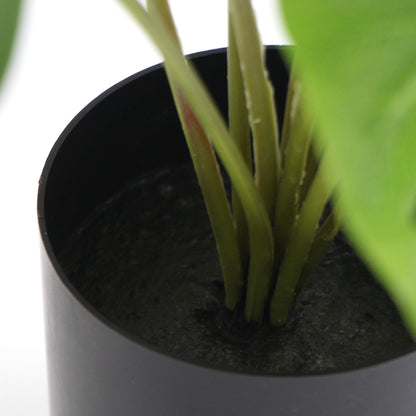 Potted Artificial Split Philodendron Plant With Real Touch Leaves 35cm-Home &amp; Garden &gt; Artificial Plants-PEROZ Accessories
