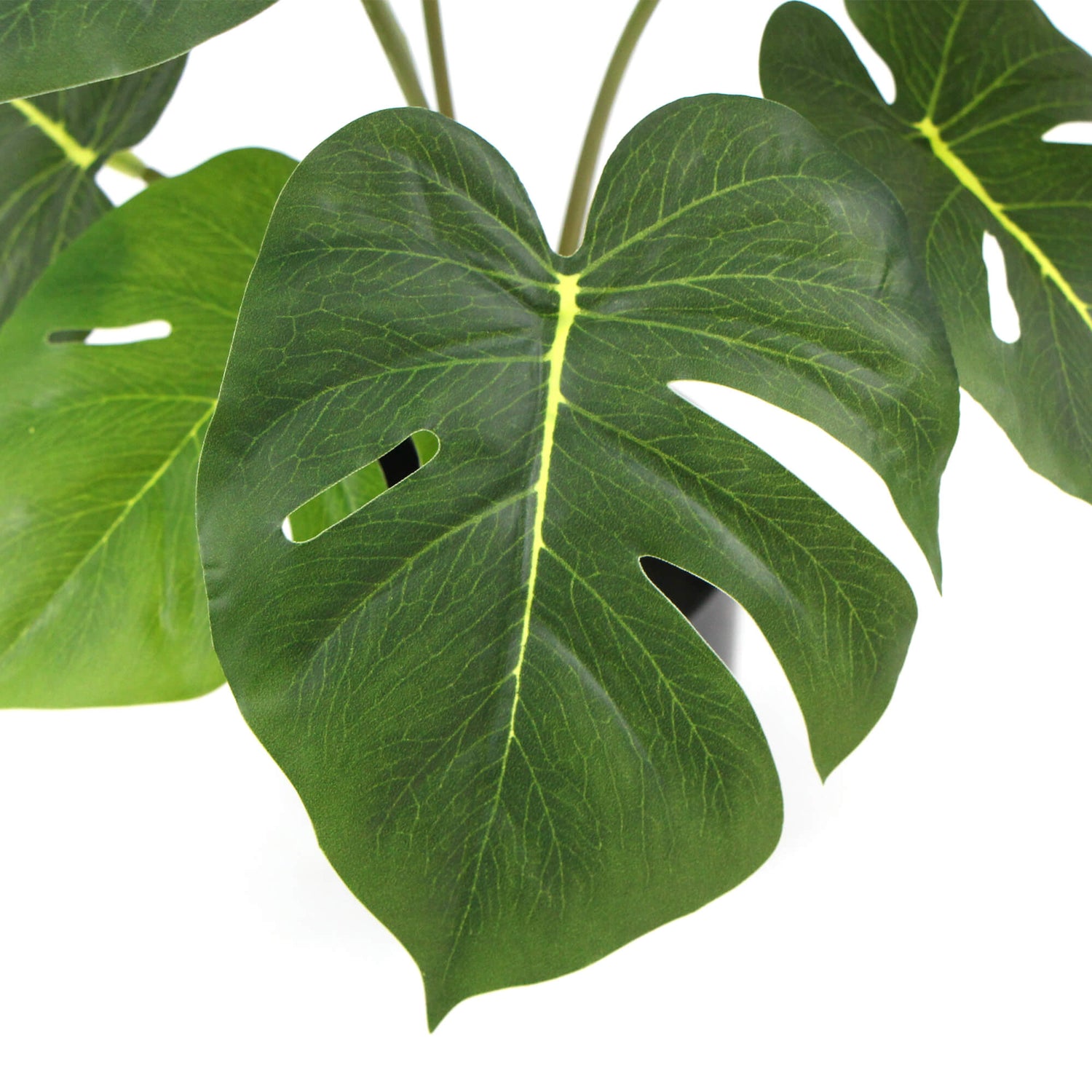 Potted Artificial Split Philodendron Plant With Real Touch Leaves 35cm-Home &amp; Garden &gt; Artificial Plants-PEROZ Accessories
