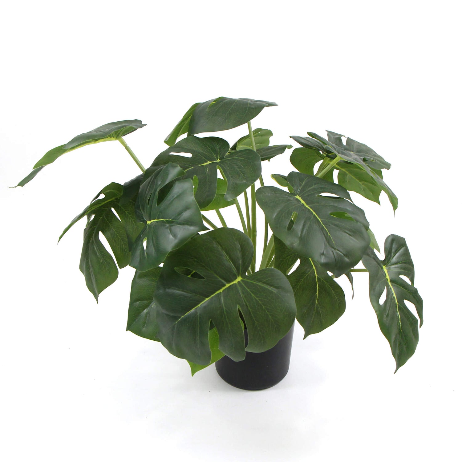 Dense Potted Artificial Split Philodendron Plant With Real Touch Leaves 50cm-Home &amp; Garden &gt; Artificial Plants-PEROZ Accessories