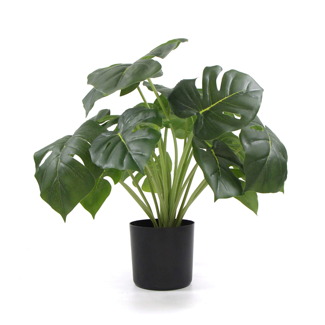 Dense Potted Artificial Split Philodendron Plant With Real Touch Leaves 50cm-Home &amp; Garden &gt; Artificial Plants-PEROZ Accessories