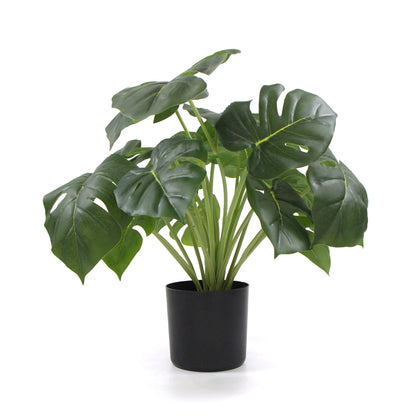 Dense Potted Artificial Split Philodendron Plant With Real Touch Leaves 50cm-Home &amp; Garden &gt; Artificial Plants-PEROZ Accessories