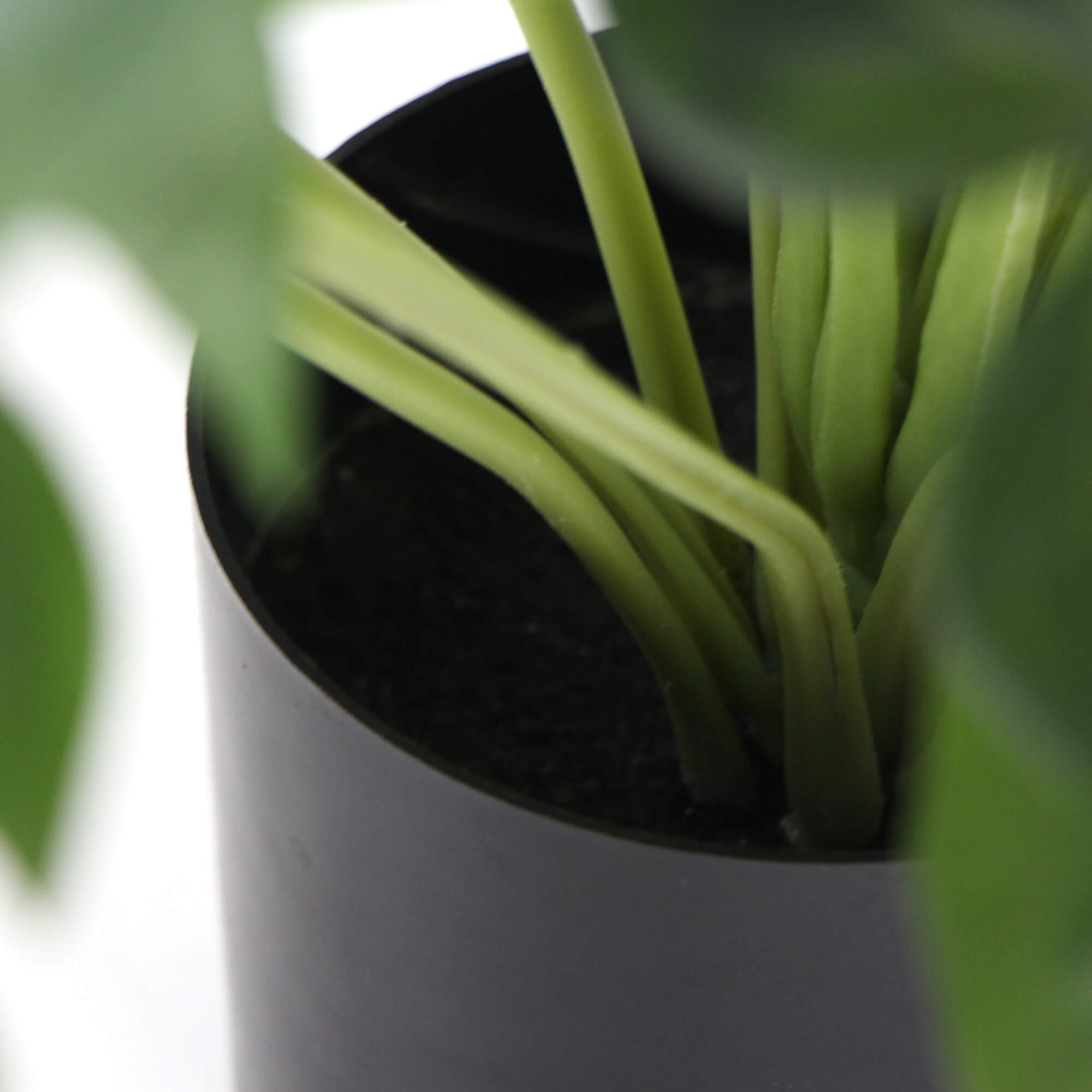 Dense Potted Artificial Split Philodendron Plant With Real Touch Leaves 50cm-Home &amp; Garden &gt; Artificial Plants-PEROZ Accessories