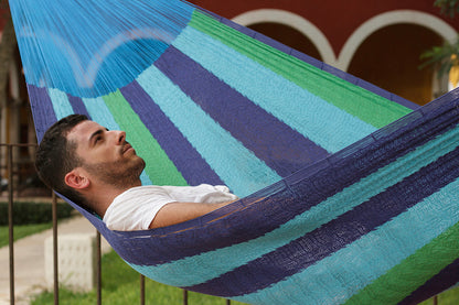 The out and about Mayan Legacy hammock Doble Size in Oceanica colour-Hammock-PEROZ Accessories