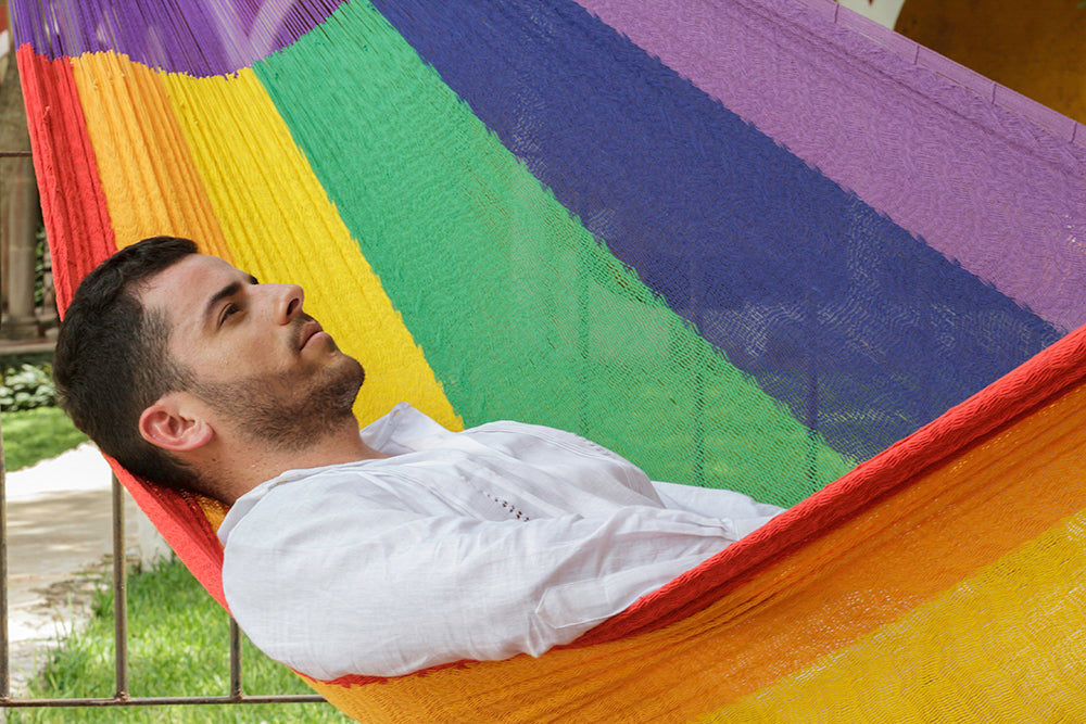 The Power nap Mayan Legacy hammock in Rainbow Colour-Hammock-PEROZ Accessories