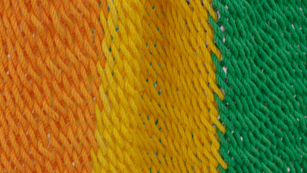 Mayan Legacy Extra Large Outdoor Cotton Mexican Hammock Chair in Rainbow Colour-Hammock-PEROZ Accessories