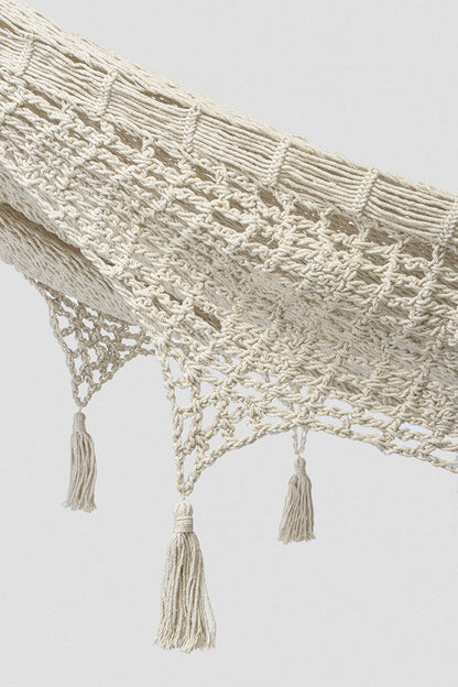 Outdoor undercover cotton Mayan Legacy hammock with hand crocheted tassels King Size Marble-Hammock-PEROZ Accessories