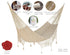 Outdoor undercover cotton Mayan Legacy hammock with hand crocheted tassels Queen Size Marble Colour-Hammock-PEROZ Accessories