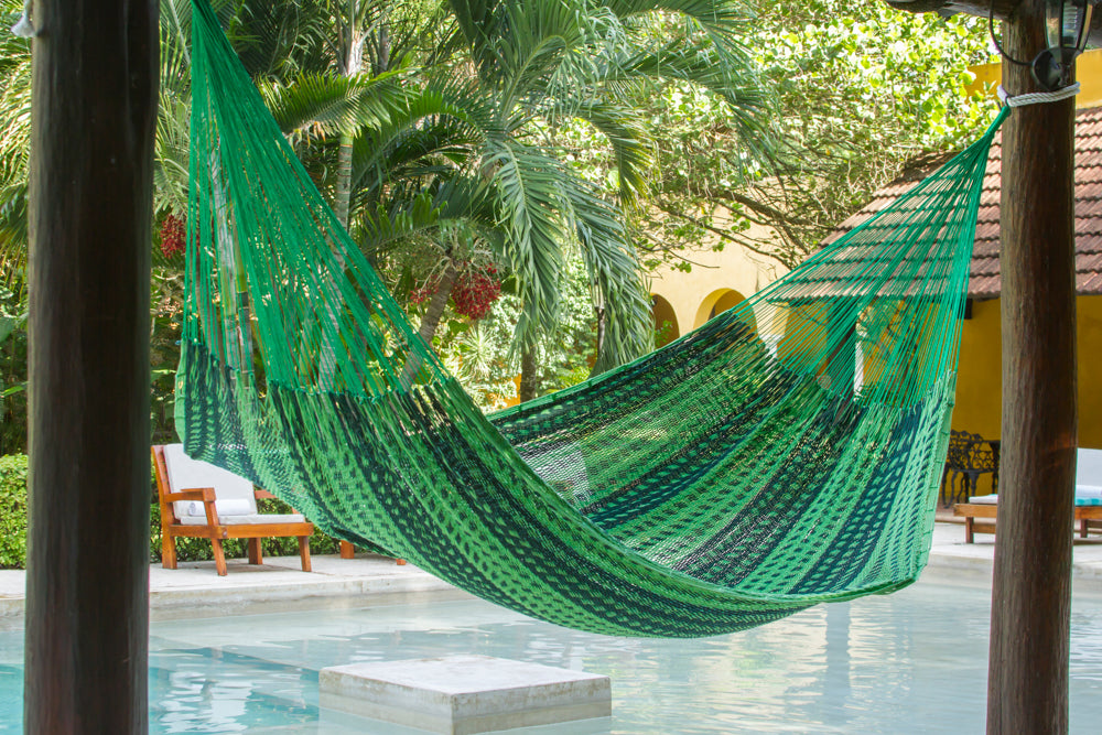 Outdoor undercover cotton Mayan Legacy hammock Family size Jardin-Hammock-PEROZ Accessories