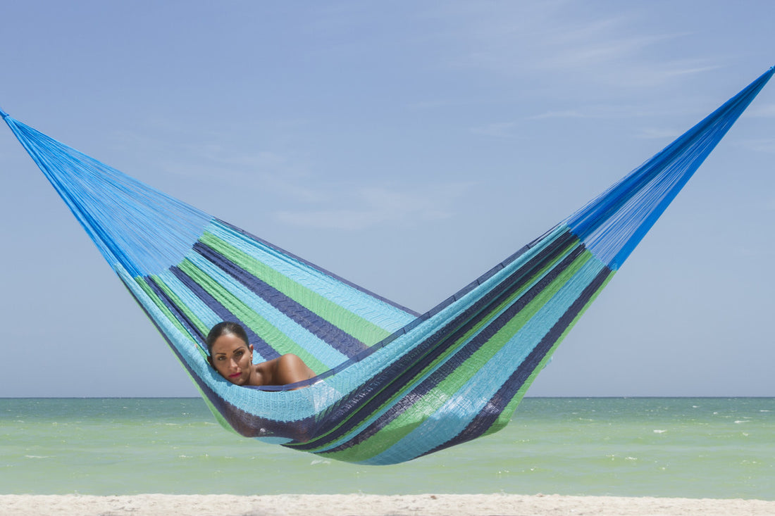 Outdoor undercover cotton Mayan Legacy hammock Family size Oceanica-Hammock-PEROZ Accessories