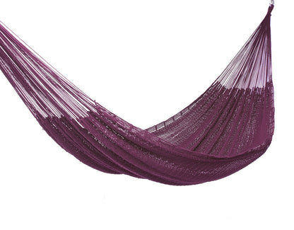 Outdoor undercover cotton Mayan Legacy hammock King size Maroon-Hammock-PEROZ Accessories