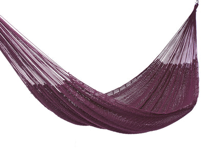 Outdoor undercover cotton Mayan Legacy hammock King size Maroon-Hammock-PEROZ Accessories