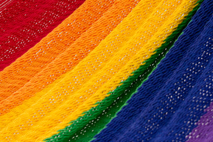 Outdoor undercover cotton Mayan Legacy hammock King size Rainbow-Hammock-PEROZ Accessories