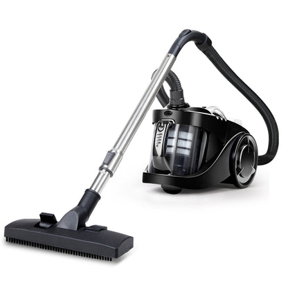 Devanti Vacuum Cleaner Bagless Cyclone Cyclonic Vac Home Office Car 2200W Black-Appliances &gt; Vacuum Cleaners-PEROZ Accessories