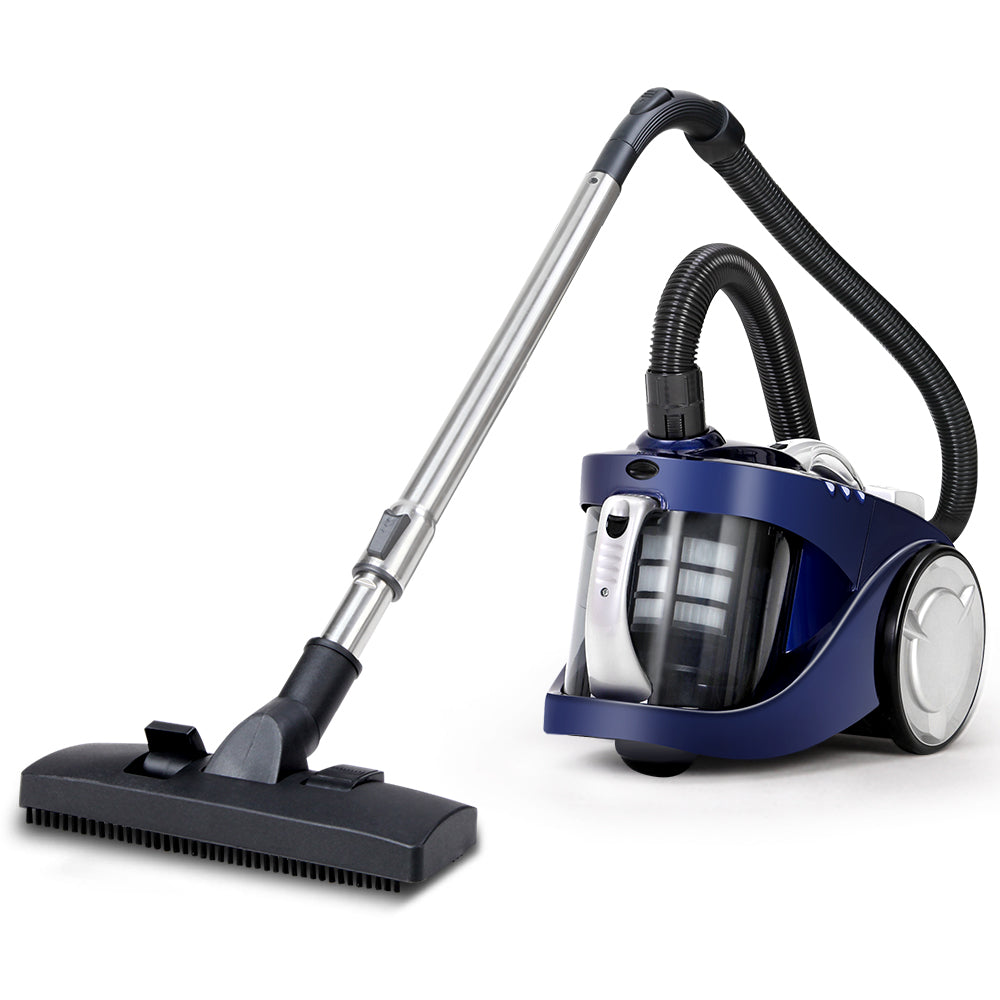 Devanti Vacuum Cleaner Bagless Cyclone Cyclonic Vac Home Office Car 2200W Blue-Appliances &gt; Vacuum Cleaners-PEROZ Accessories