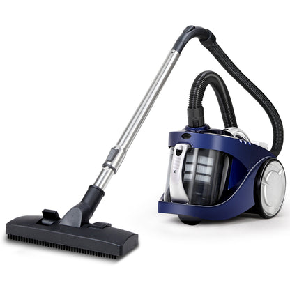 Devanti Vacuum Cleaner Bagless Cyclone Cyclonic Vac Home Office Car 2200W Blue-Appliances &gt; Vacuum Cleaners-PEROZ Accessories