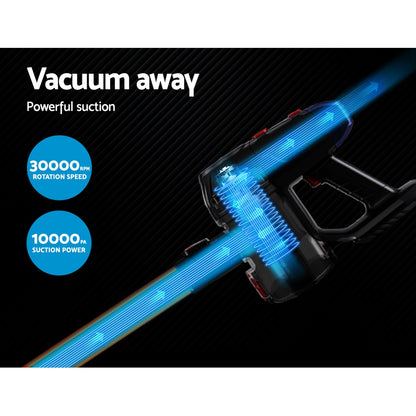 Devanti Handheld Vacuum Cleaner Stick Cordless Bagless 2-Speed Spare HEPA Filter-Appliances &gt; Vacuum Cleaners-PEROZ Accessories